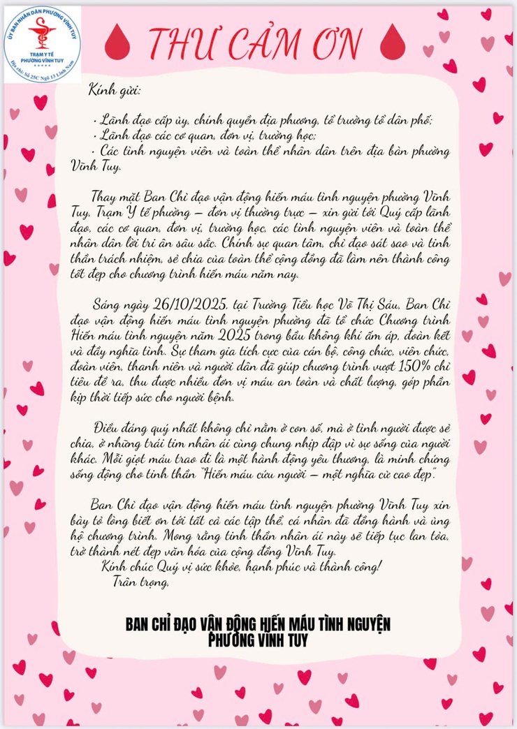 THƯ CẢM ƠN- Ảnh 1.