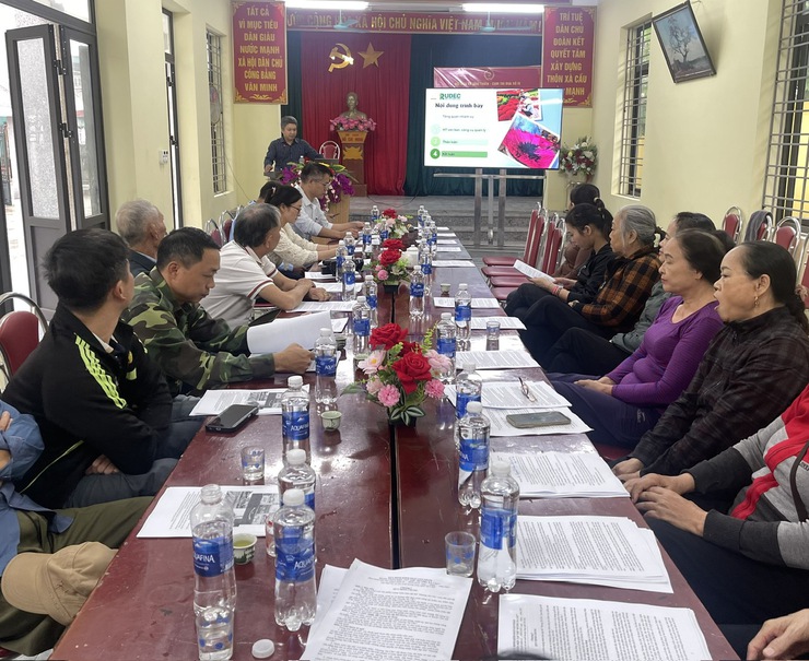 UBND xã Ứng Thiên tổ chức hội thảo thống nhất hệ thống văn bản, công cụ quản lý nhãn hiệu tập thể "Hương Xà Cầu"- Ảnh 3.