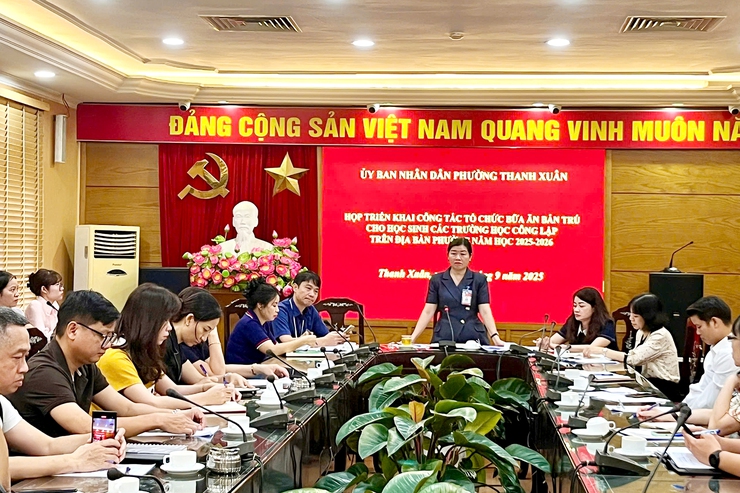 Phường Thanh Xuân họp triển khai với các doanh nghiệp cung cấp suất ăn và thực phẩm cho trường học năm học 2025-2026- Ảnh 5.