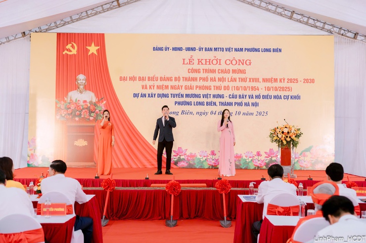 Phường Long Biên khởi công dự án phục vụ tiêu thoát nước khu vực Long Biên- Ảnh 9.
