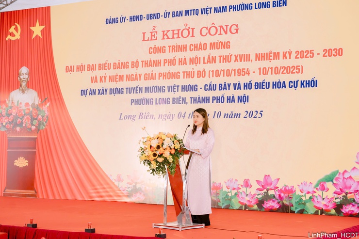 Phường Long Biên khởi công dự án phục vụ tiêu thoát nước khu vực Long Biên- Ảnh 8.