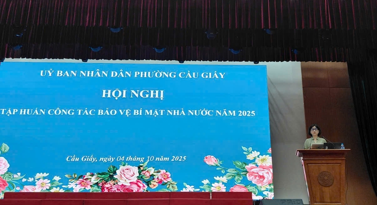 Phường Cầu Giấy quyết tâm thực hiện tốt công tác Bảo vệ Bí mật nhà nước trên địa bàn phường- Ảnh 2.
