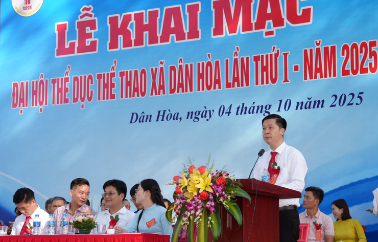 LỄ KHAI MẠC ĐẠI HỘI THỂ DỤC THỂ THAO XÃ DÂN HOÀ LẦN THỨ NHẤT NĂM 2025 THÀNH CÔNG RỰC RỠ:  "NGÀY HỘI CỦA Ý CHÍ, SỨC MẠNH VÀ TINH THẦN ĐOÀN KẾT"- Ảnh 17.