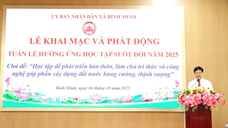 Xã Bình Minh hưởng ứng Tuần lễ học tập suốt đời năm 2025- Ảnh 2.