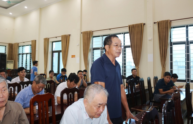 Đồng chí Nguyễn Trung Thành- Phó Bí thư Đảng ủy, Chủ tịch UBND xã Quốc Oai dự sinh hoạt chi bộ thường kỳ với Chi bộ thôn Quảng Yên- Ảnh 10.