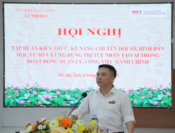 XÃ NỘI BÀI TỔ CHỨC HỘI NGHỊ PHÁT ĐỘNG NGÀY CHUYỂN ĐỔI SỐ QUỐC GIA- Ảnh 4.