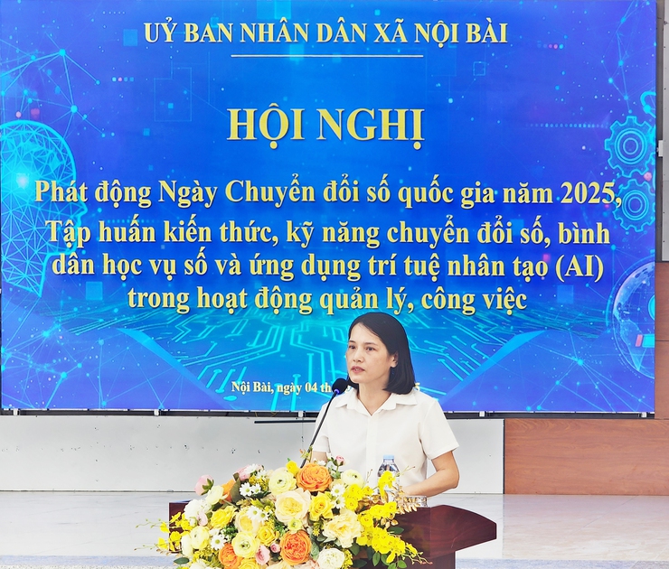 XÃ NỘI BÀI TỔ CHỨC HỘI NGHỊ PHÁT ĐỘNG NGÀY CHUYỂN ĐỔI SỐ QUỐC GIA- Ảnh 5.