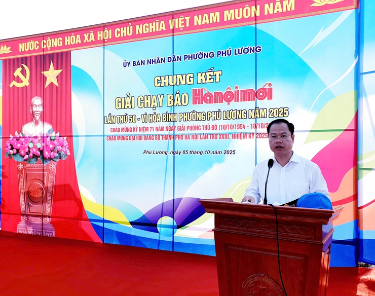 Phường Phú Lương tổ chức Chung kết giải chạy báo Hà nội mới mở rộng lần thứ 50 – Vì hòa bình năm 2025- Ảnh 2.