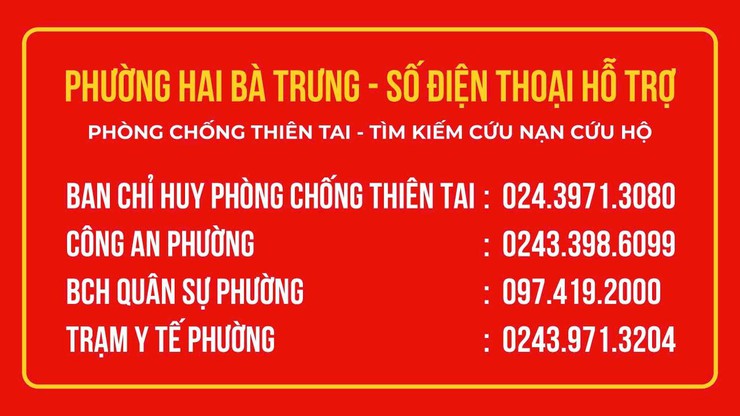 Phường Hai Bà Trưng: Thông báo Khẩn các biện pháp ứng phó cơn bão số 11.- Ảnh 1.