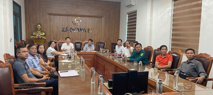 UBND xã Quảng Bị chỉ đạo ứng phó với bão số 11 (MATMO) và mưa lũ sạt lở đất trên địa bàn- Ảnh 1.