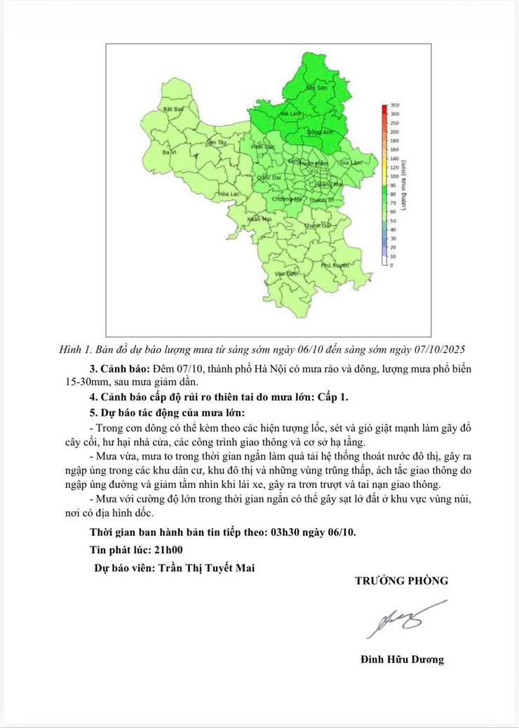 Tin dự báo mưa lớn Thành phố Hà Nội- Ảnh 2.