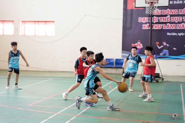 XÃ THƯ LÂM TỔ CHỨC THÀNH CÔNG GIẢI BÓNG RỔ 3X3 - ĐẠI HỘI TDTT NĂM 2025- Ảnh 1.
