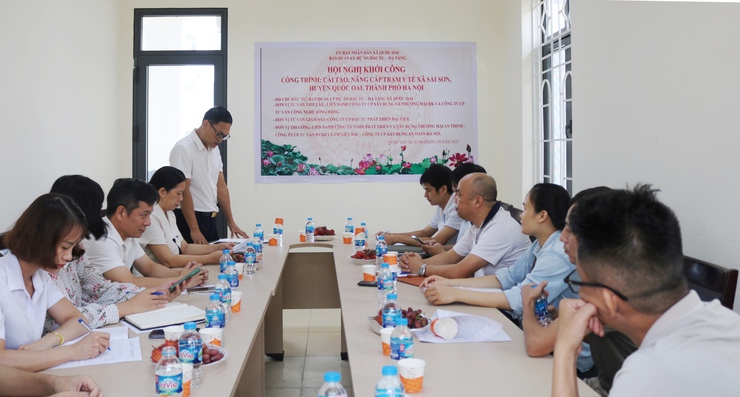 Khởi công dự án cải tạo, nâng cấp Điểm Y tế sài sơn  xã Quốc Oai góp phần nâng cao chất lượng chăm sóc sức khỏe nhân dân trên địa bàn- Ảnh 1.