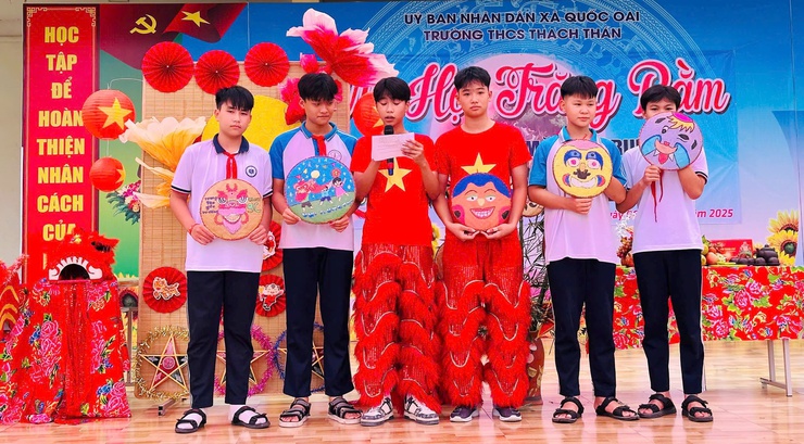 Tưng bừng “Vui hội Trăng rằm 2025” – sáng tạo hội thi vẽ và thiết kế mặt nạ trung thu tại Trường THCS Thạch Thán- Ảnh 16.