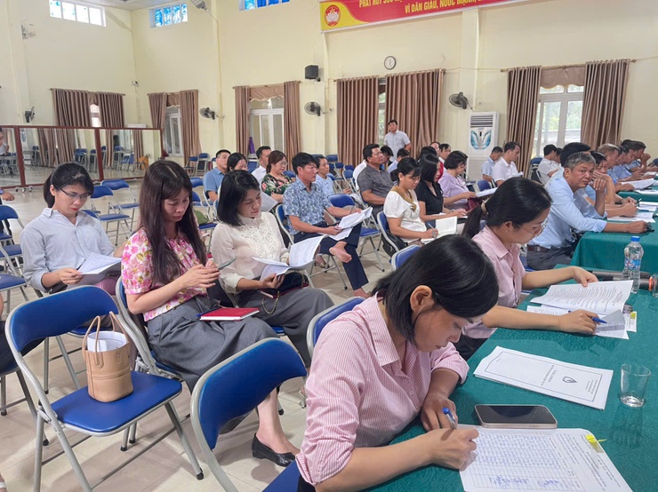 Ngân hàng Chính sách Xã hội Mỹ Đức tổ chức tập huấn công tác tín dụng chính sách- Ảnh 1.