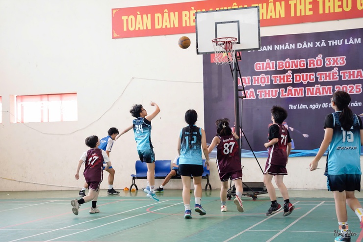 XÃ THƯ LÂM TỔ CHỨC THÀNH CÔNG GIẢI BÓNG RỔ 3X3 - ĐẠI HỘI TDTT NĂM 2025- Ảnh 5.