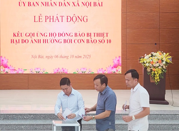 UBND XÃ NỘI BÀI TỔ CHỨC CHÀO CỜ ĐẦU THÁNG 10- Ảnh 11.