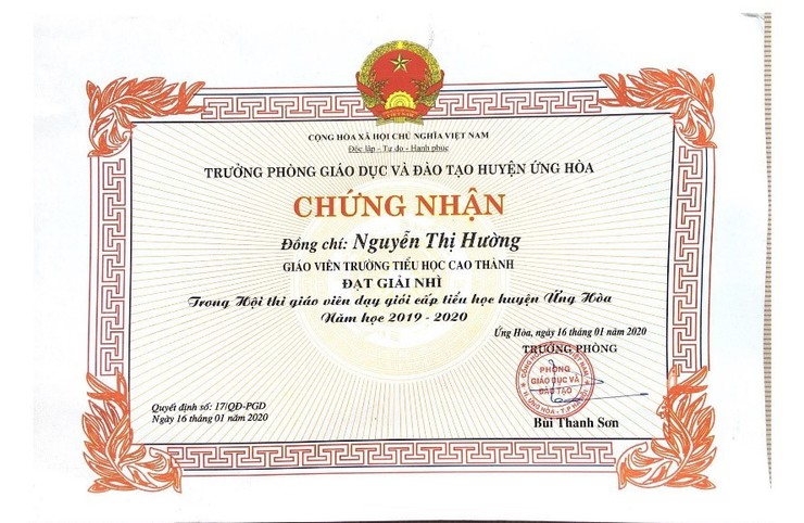 Cô giáo Nguyễn Thị Hường – Tấm gương sáng nghề dạy học- Ảnh 2.