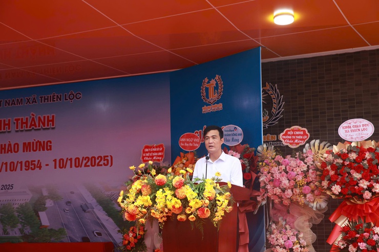 Xã Thiên Lộc tổ chức Lễ Khởi công – Khánh thành các công trình dự án nhân dịp kỷ niệm 71 Ngày giải phóng Thủ đô (10/10/1954-10/10/2025)- Ảnh 3.