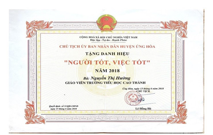 Cô giáo Nguyễn Thị Hường – Tấm gương sáng nghề dạy học- Ảnh 3.