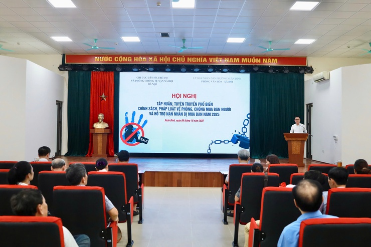 Phường Xuân Đỉnh tổ chức Hội nghị tập huấn, tuyên truyền chính sách pháp luật về phòng, chống mua bán người năm 2025- Ảnh 1.