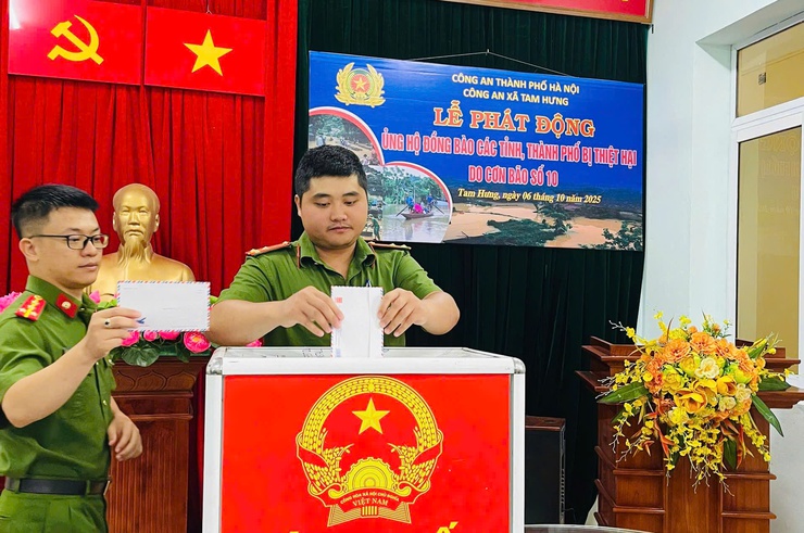 Nghĩa tình Công an Tam Hưng – Sẻ chia cùng đồng bào vùng bão- Ảnh 4.