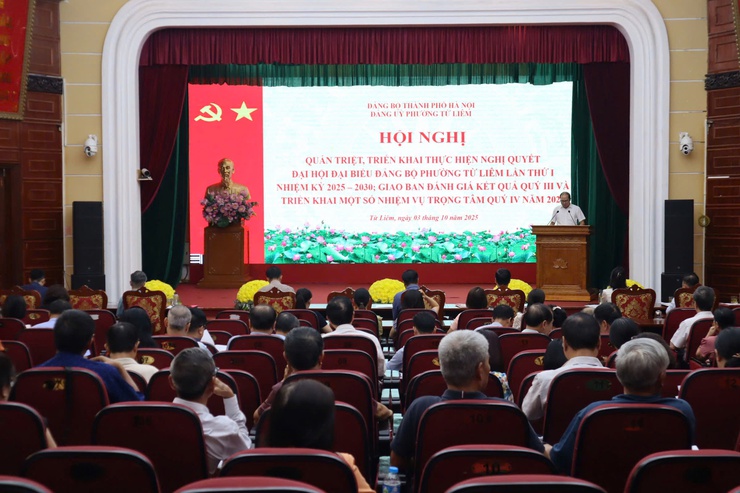 Hội nghị quán triệt, triển khai thực hiện Nghị quyết Đại hội Đảng bộ phường Từ Liêm lần thứ I, nhiệm kỳ 2025 -2030- Ảnh 1.