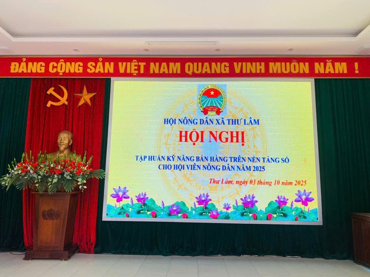 HỘI NÔNG DÂN XÃ THƯ LÂM TRIỂN KHAI CHƯƠNG TRÌNH “NÔNG DÂN SỐ”- Ảnh 1.