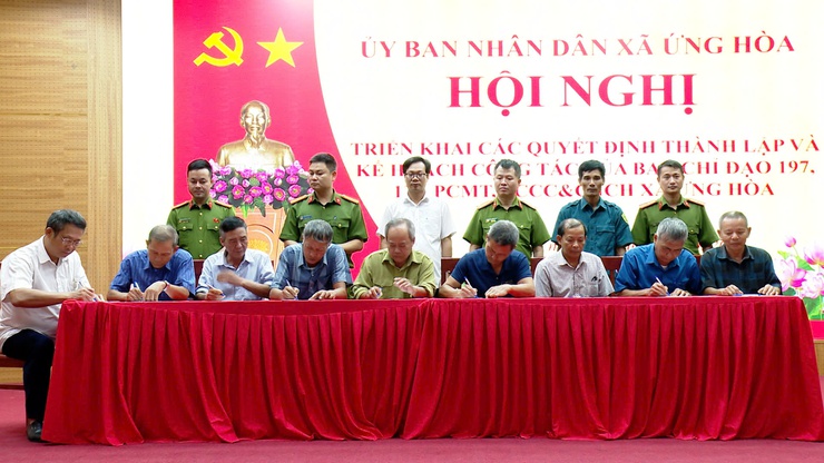 ỨNG HÒA TRIỂN KHAI NHIỆM VỤ CÔNG TÁC CỦA CÁC BAN CHỈ ĐẠO 197, 138, PCMT, PCCC&CNCH.- Ảnh 1.
