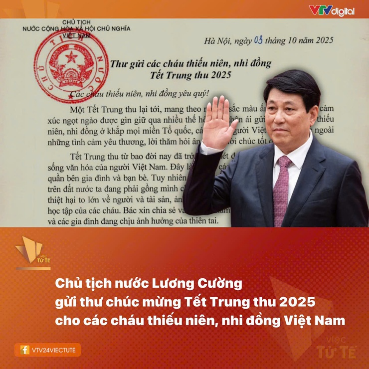 Thư gửi các cháu thiếu niên, nhi đồng Tết trung thu năm 2025- Ảnh 1.