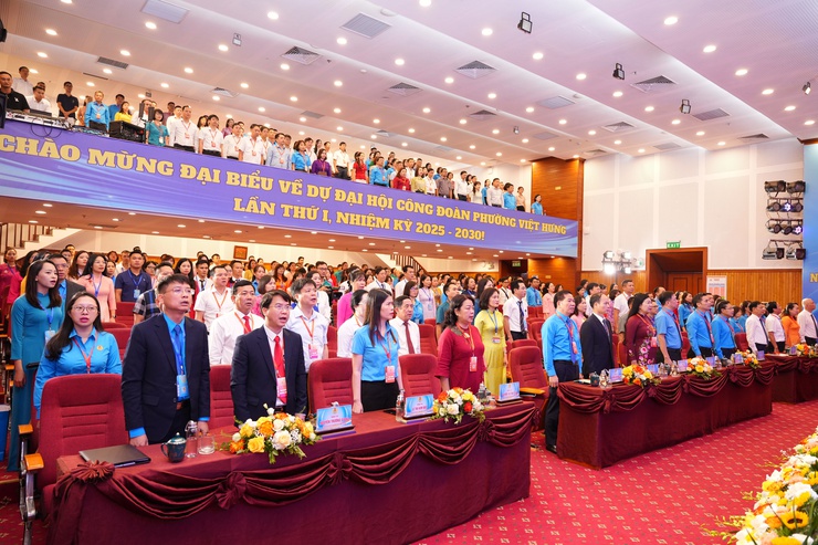 Phường Việt Hưng tổ chức thành công Đại hội Công đoàn lần thứ I, nhiệm kỳ 2025-2030- Ảnh 8.