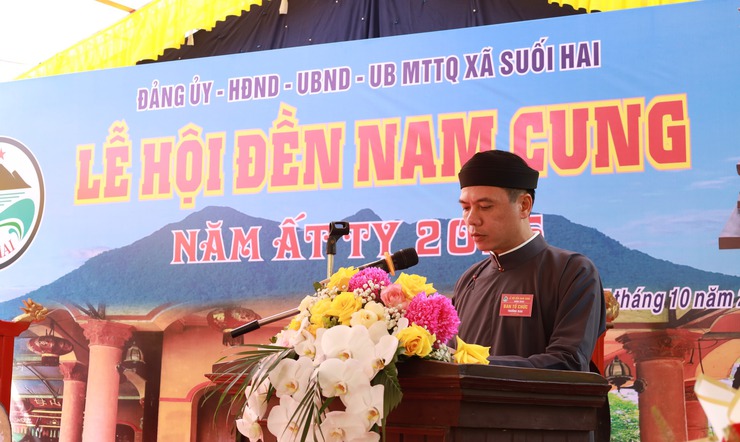 Xã Suối Hai long trọng tổ chức lễ hội Đền Nam Cung năm 2025

- Ảnh 1.