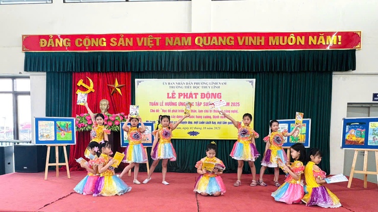 Trường Tiểu học Thúy Lĩnh tổ chức Lễ phát động:Tuần lễ hưởng ứng học tập suốt đời năm 2025.- Ảnh 1.