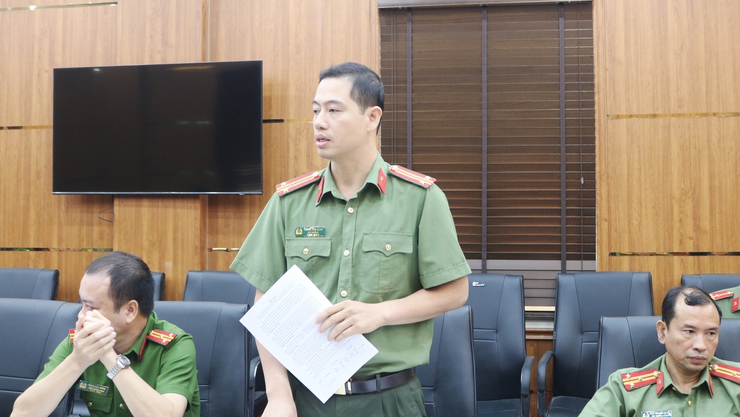 Lãnh đạo CATP Hà Nội làm việc tại Công an xã Quốc Oai- Ảnh 12.
