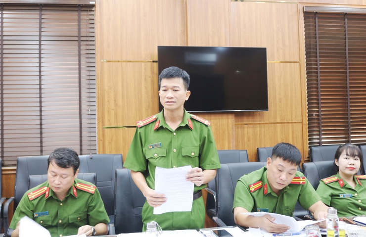 Lãnh đạo CATP Hà Nội làm việc tại Công an xã Quốc Oai- Ảnh 5.