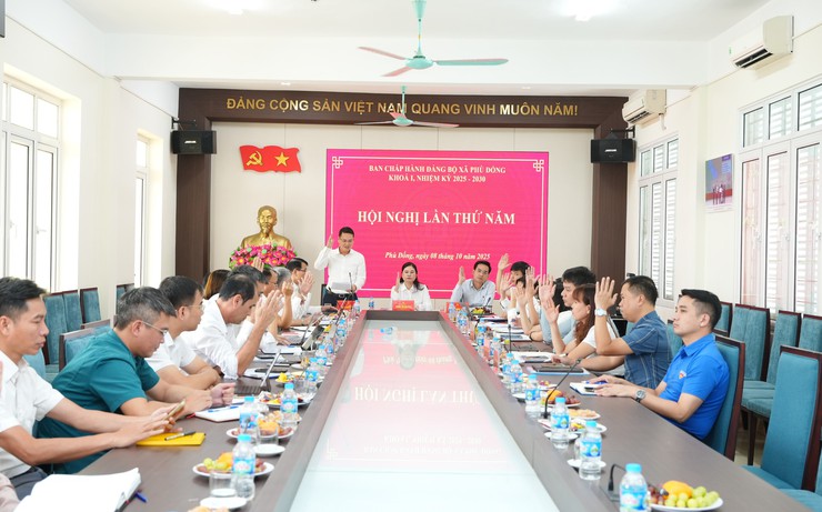 Hội nghị lần thứ 5 Ban chấp hành Đảng bộ xã Phù Đổng- Ảnh 5.