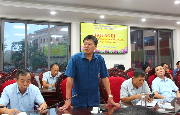 Đảng ủy xã Thạch Thất triển khai nhiệm vụ khối dân vận- Ảnh 5.