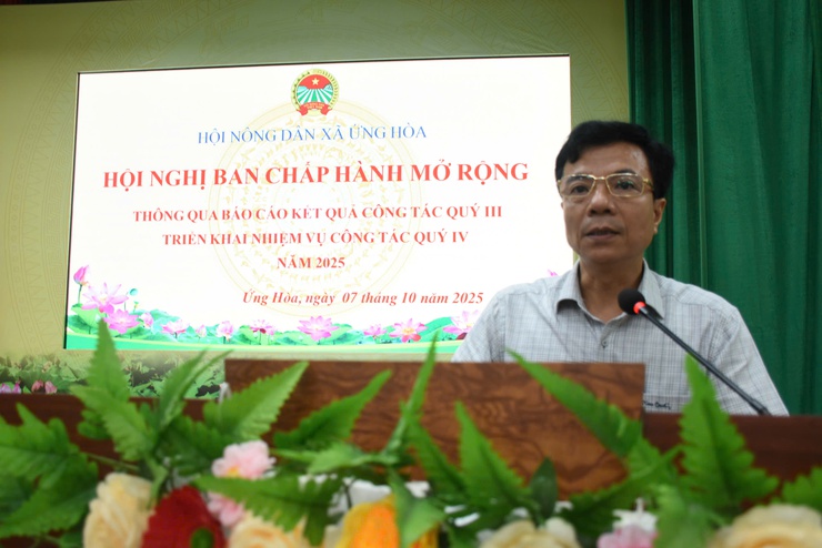 Hội Nông dân xã Ứng Hòa tổ chức Hội nghị lần thứ nhất, nhiệm kỳ 2025 – 2030- Ảnh 1.
