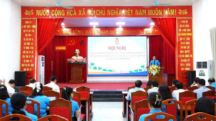 Ra mắt Công đoàn xã Bình Minh: Hoàn thiện bộ máy chính trị cơ sở, hướng tới Đại hội Công đoàn nhiệm kỳ 2025- 2030- Ảnh 5.