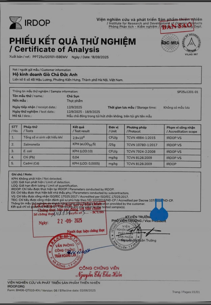 BẢN TỰ CÔNG BỐ SẢN PHẨM HỘ KINH DOANH GIÒ CHẢ ĐỨC ANH- Ảnh 4.