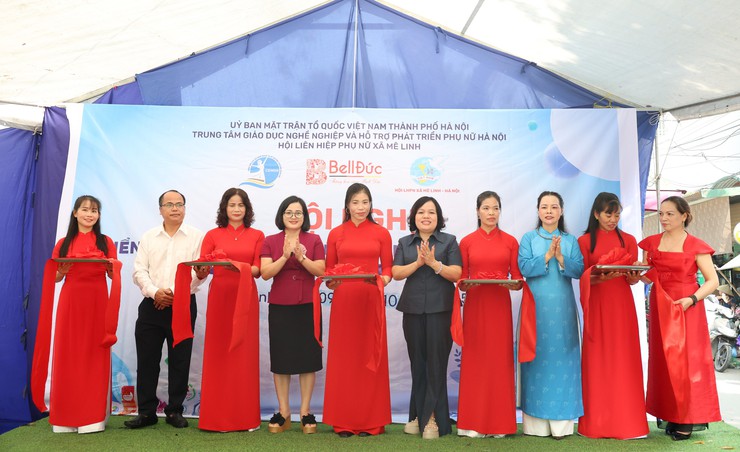 Hội LHPN xã Mê Linh ra mắt CLB "Phụ nữ Mê Linh khởi nghiệp xanh"- Ảnh 4.