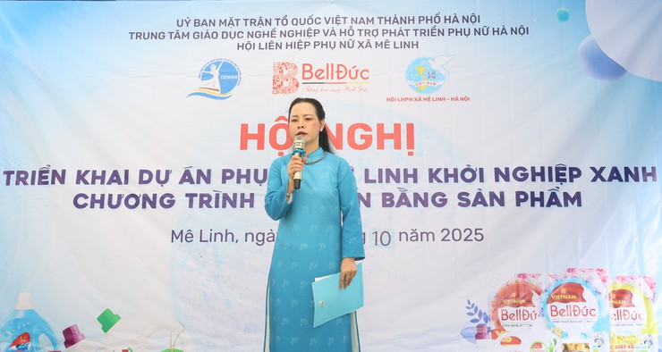 Hội LHPN xã Mê Linh ra mắt CLB "Phụ nữ Mê Linh khởi nghiệp xanh"- Ảnh 3.