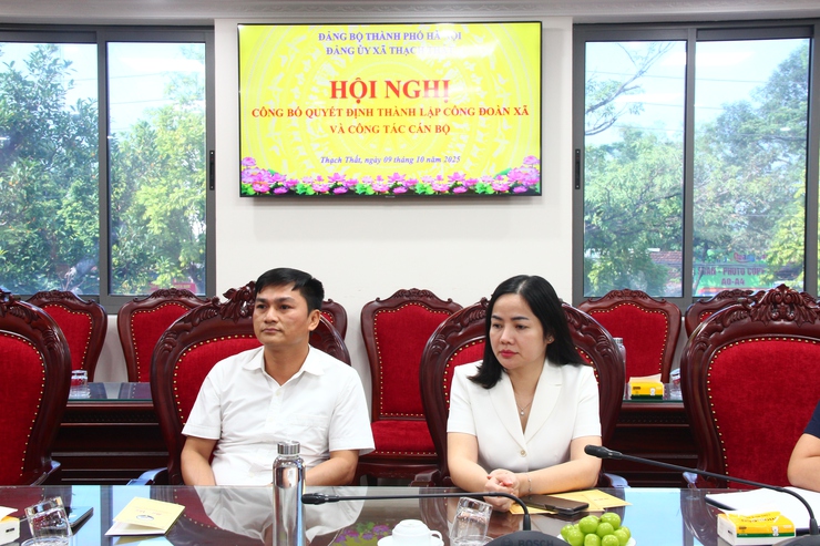 Thạch Thất công bố Quyết định thành lập Công đoàn xã- Ảnh 8.