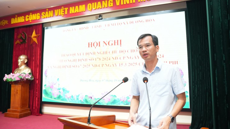 Đảng uỷ - HĐND – UBND – UB MTTQ xã trao Quyết định nghỉ chế độ theo Nghị định 178 của Chính phủ - Ảnh 2.