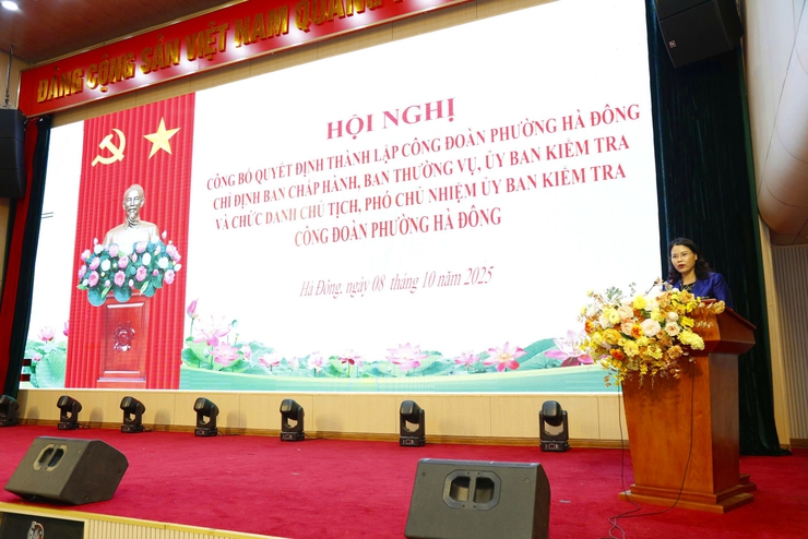 Đồng chí Nguyễn Đức Chí giữ chức Chủ tịch Công đoàn phường Hà Đông, nhiệm kỳ 2025- 2030- Ảnh 3.