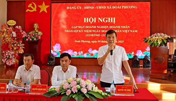 Xã Đoài Phương gặp mặt Doanh nghiệp, Doanh nhân- Ảnh 3.
