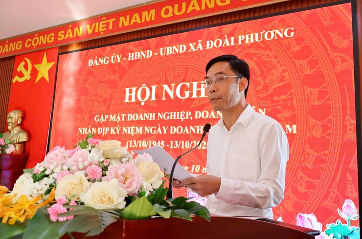 Xã Đoài Phương gặp mặt Doanh nghiệp, Doanh nhân- Ảnh 1.
