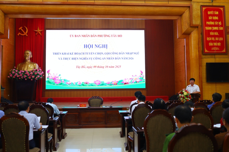 Phường Tây Hồ triển khai công tác tuyển quân năm 2026: Nâng cao chất lượng, đảm bảo chỉ tiêu- Ảnh 2.
