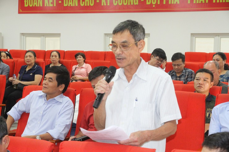Thường trực hội đồng nhân dân phường Xuân Phương tiếp xúc cử tri chuyên đề về trả lời, giải quyết ý kiến, kiến nghị của cử tri.- Ảnh 8.