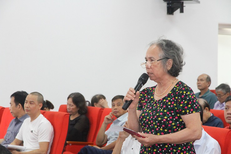 Thường trực hội đồng nhân dân phường Xuân Phương tiếp xúc cử tri chuyên đề về trả lời, giải quyết ý kiến, kiến nghị của cử tri.- Ảnh 9.